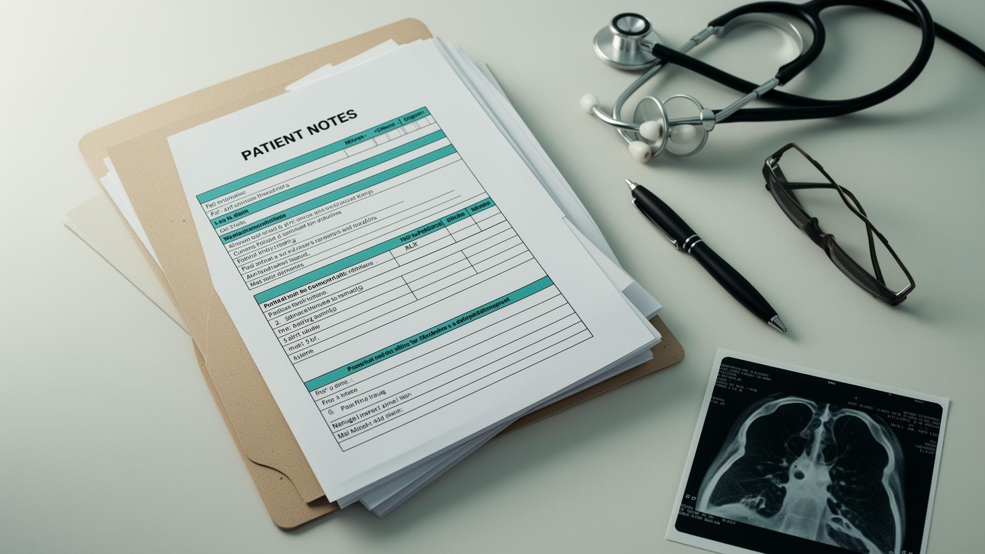 A private medical consultation room prepared for a patient meeting